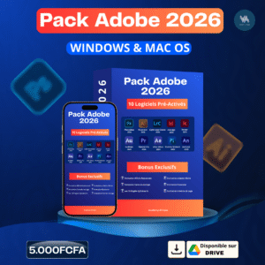 Boostez Votre Créativité avec Pack Adobe 2026 – 10 Logiciels pré-activés et Bonus exclusifs